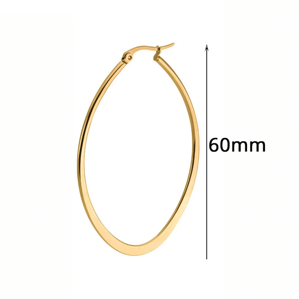 Sommerset Hoop Earrings Made with Stainless Steel