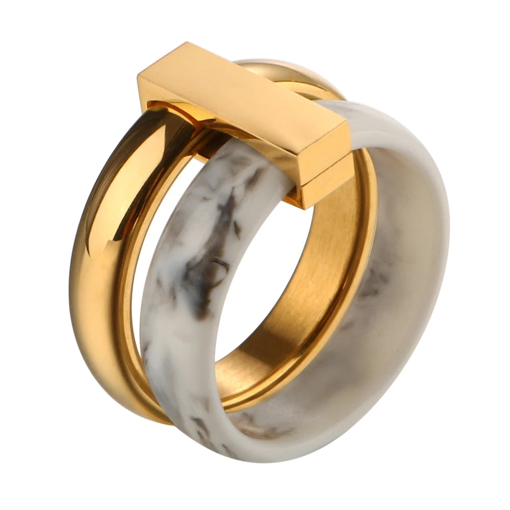 Two Layer Fashion Ring - High Quality Jewellery