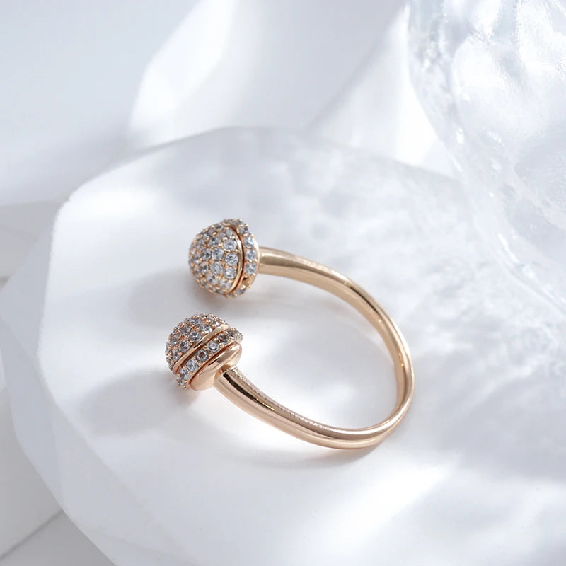 Natural Zircon Open Ring