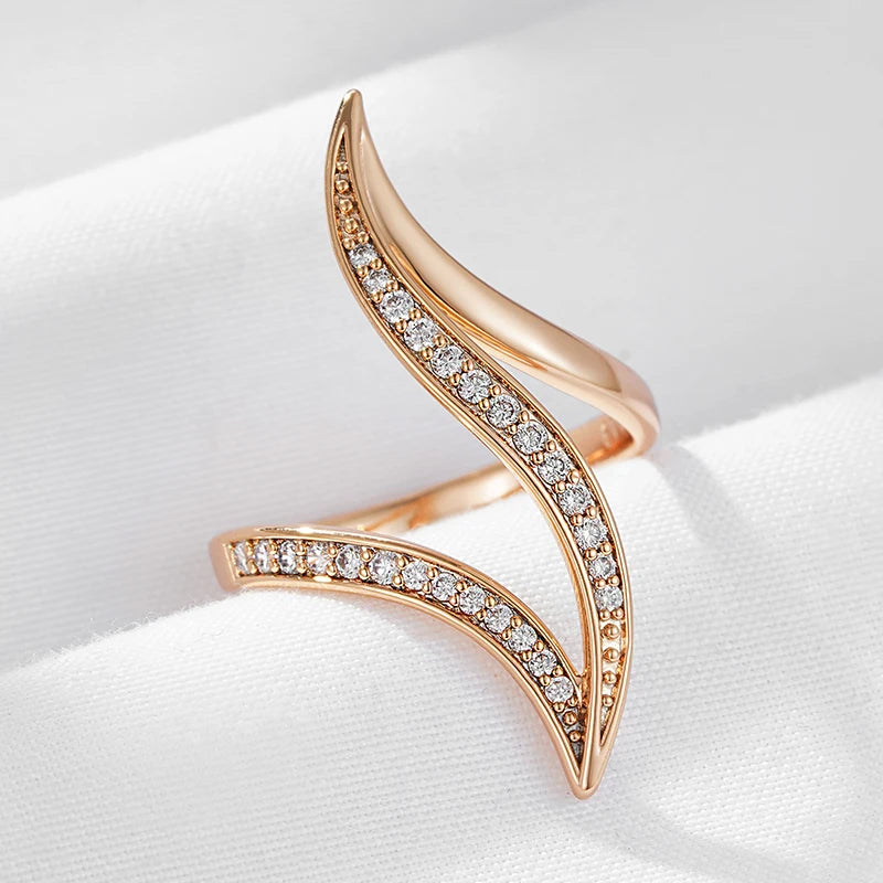 Major Flare Timeless Elegance Gold Plated Ring -The Perfect Fusion of Style and Quality in Rose Gold Colour