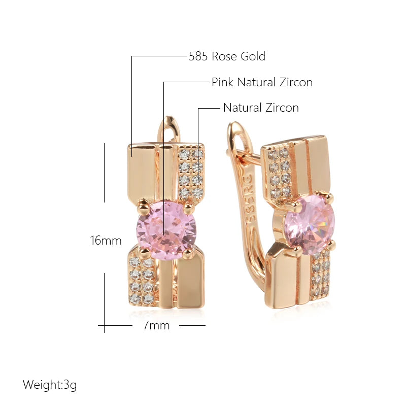 London Style Gold Plated Stud Earrings