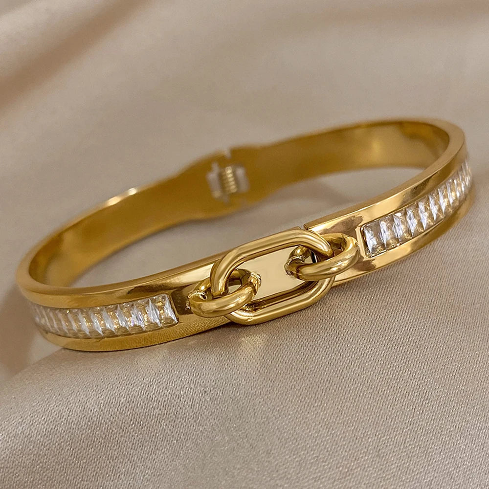 18K Gold-plated Bracelet - Unique Metal Blend