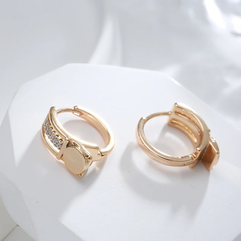 Gold Plated Hoop Earrings - Major Flare Jewellery Gift for Her