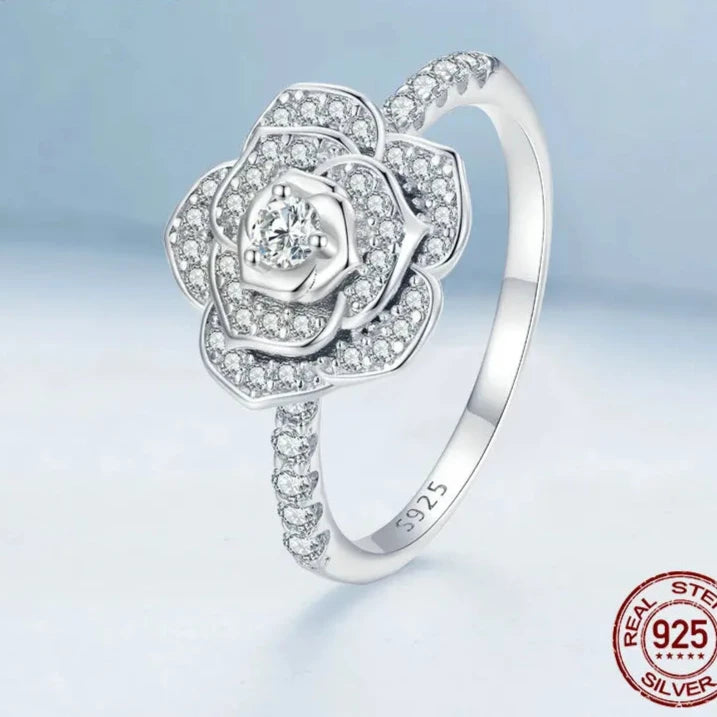 Major Flare Rose Ring - Stunning Sterling Silver Ring