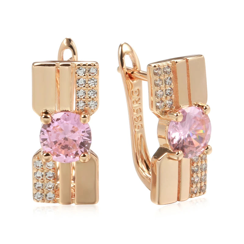 London Style Gold Plated Stud Earrings