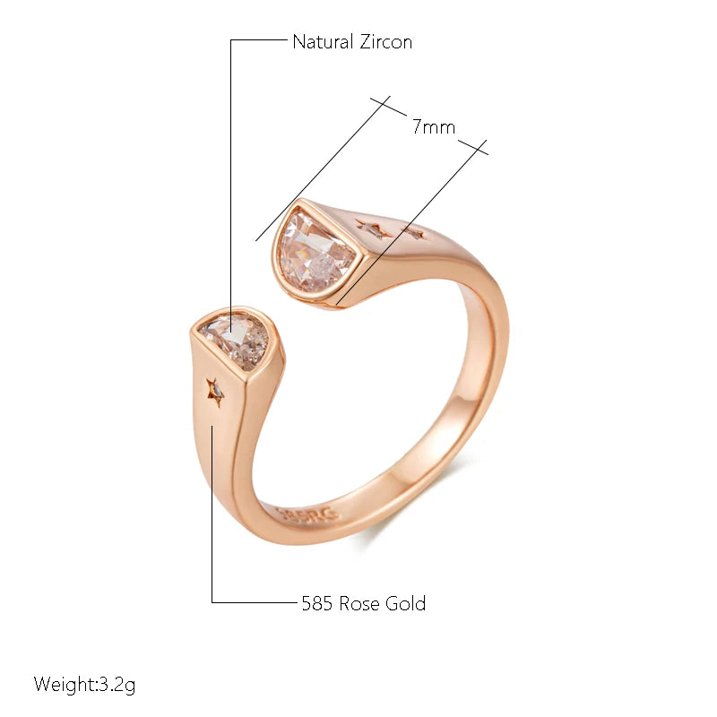 New Major Flare Classic Rose Gold Ring