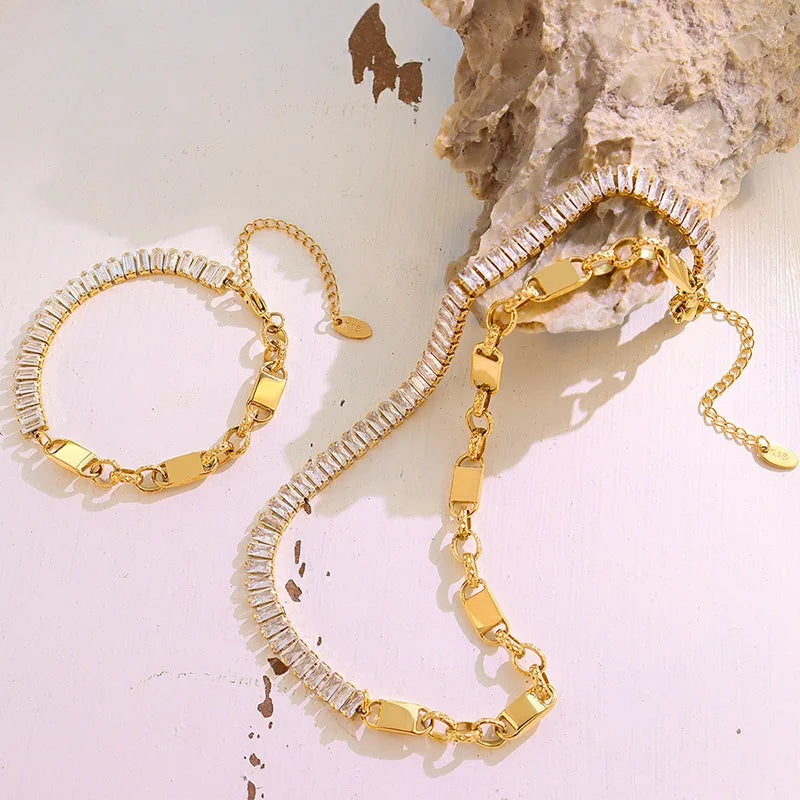 Women's Classic Gold Plated Jewellery Set