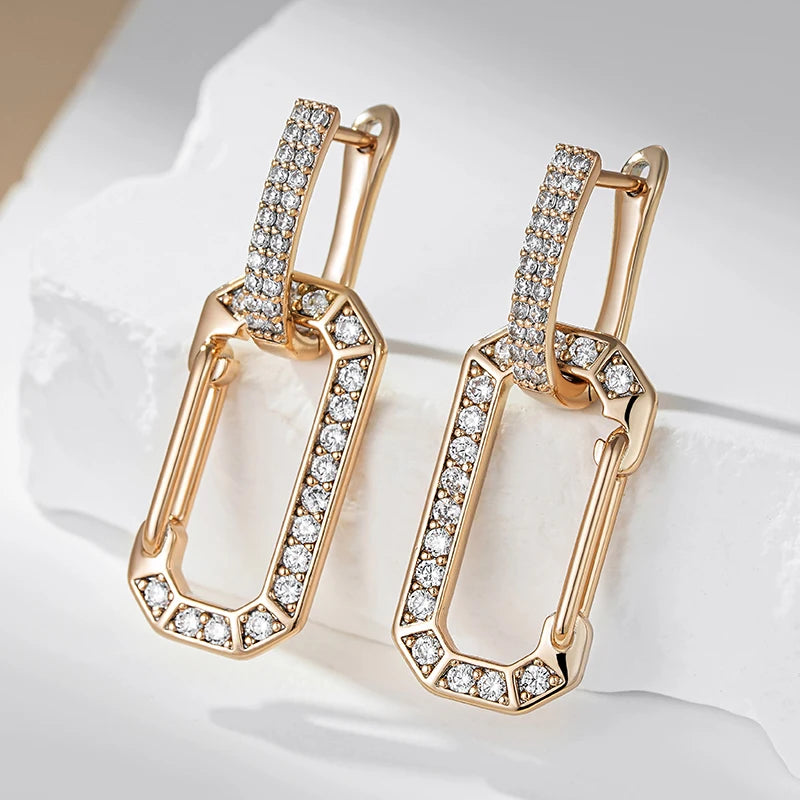 Gold Plated Drop Earrings