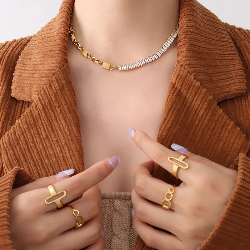Women's Classic Gold Plated Jewellery Set