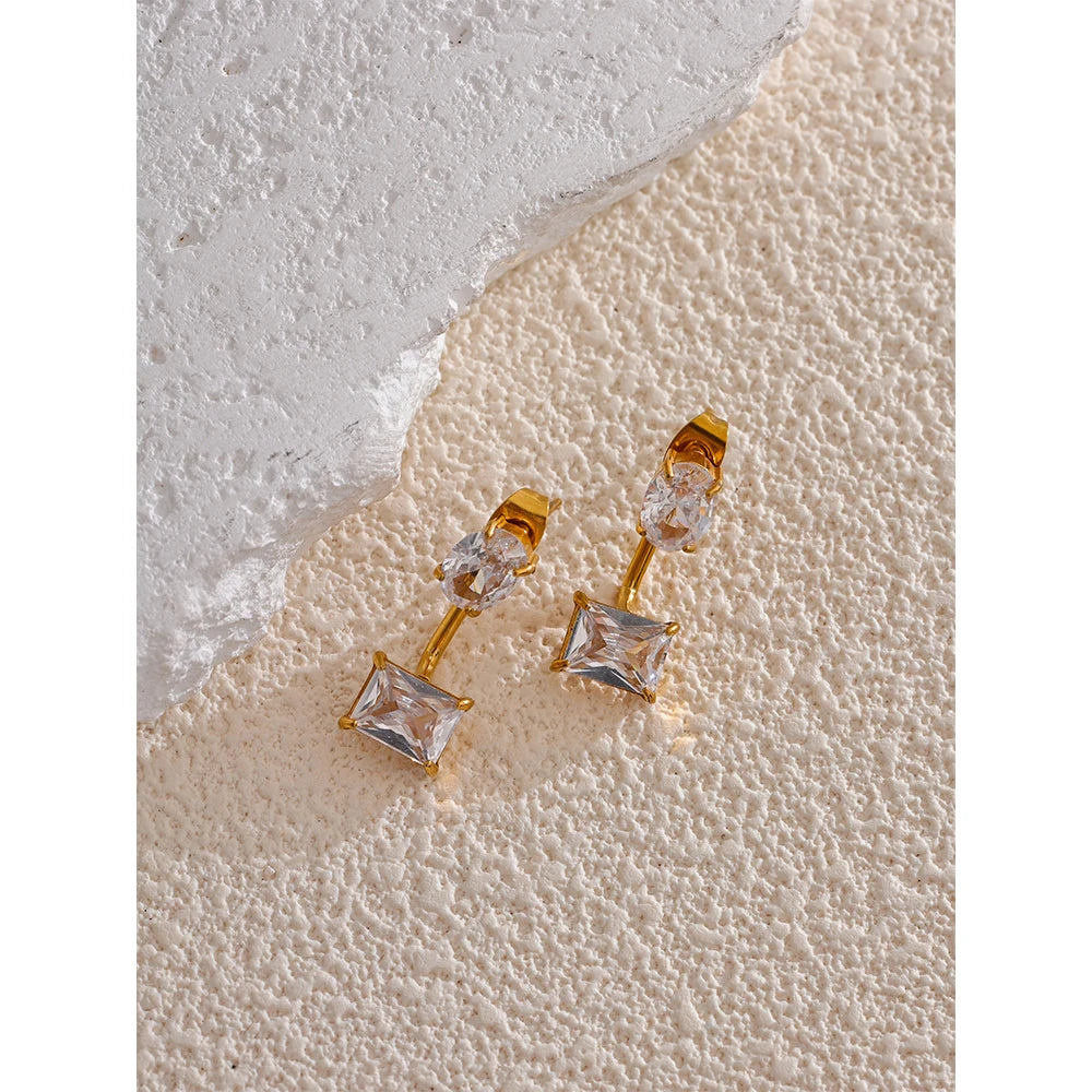 Women's Gold Plated Stud Earrings - Exquisite Fashion Earrings