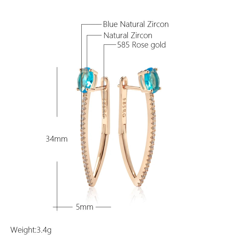 Attractive Gold Plated Drop Earrings