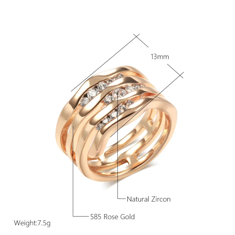 Warm and Romantic Statement Zircon Ring - The Perfect Blend of Sophistication and Glamour by Major Flare