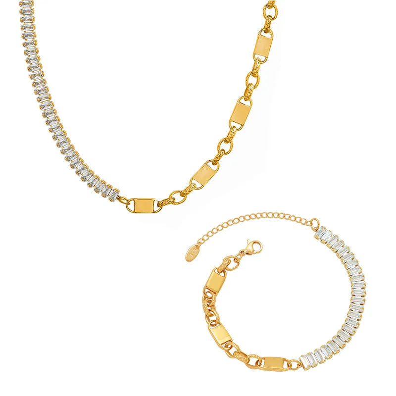 Women's Classic Gold Plated Jewellery Set