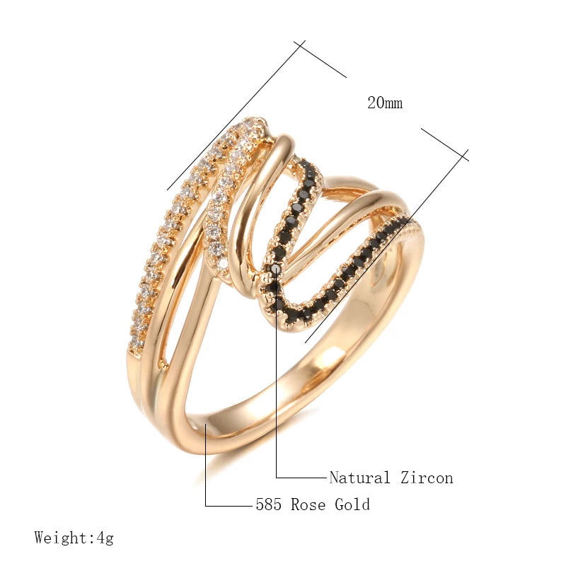 Major Flare Sophisticated Rose Gold Plated Ring - The Perfect Style and Quality Jewellery