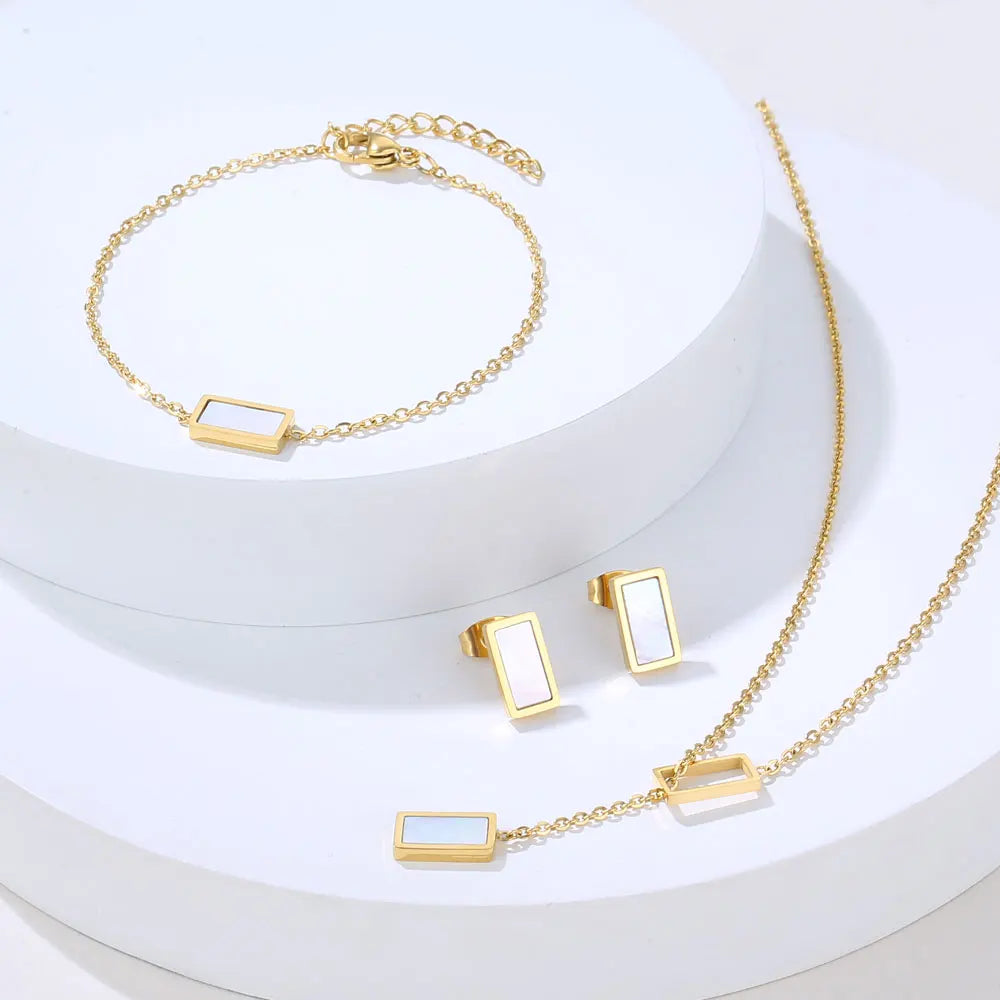 Major Flare Stainless Steel Necklace Set