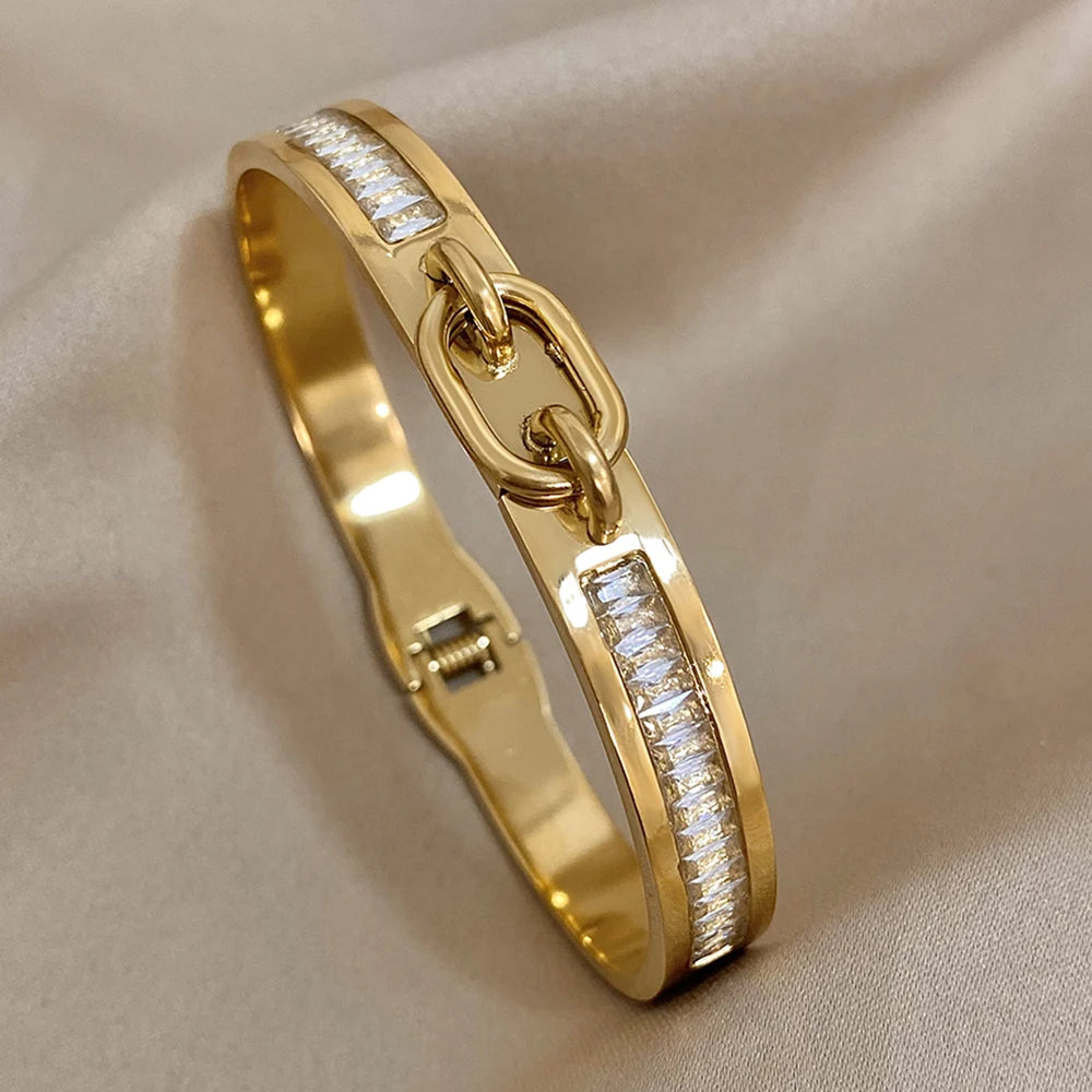 18K Gold-plated Bracelet - Unique Metal Blend