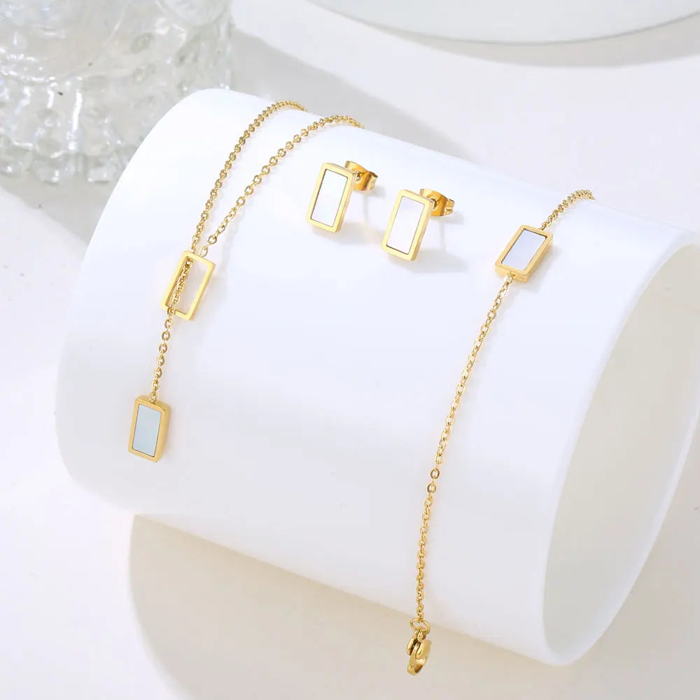 Major Flare Stainless Steel Necklace Set