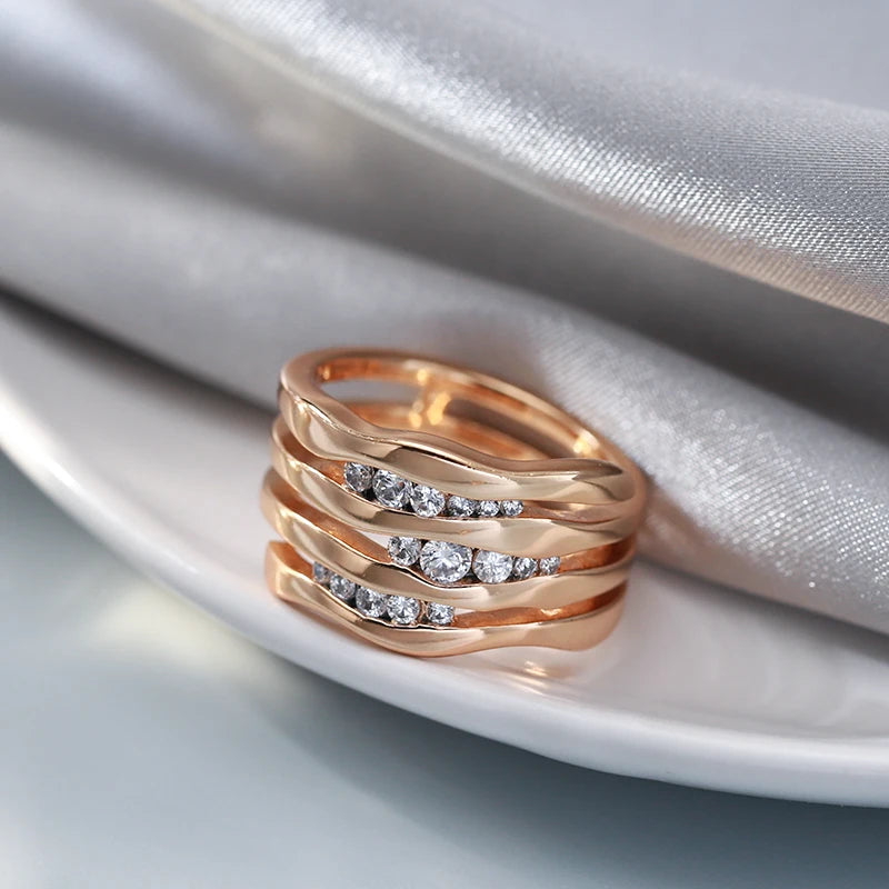 Warm and Romantic Statement Zircon Ring - The Perfect Blend of Sophistication and Glamour by Major Flare