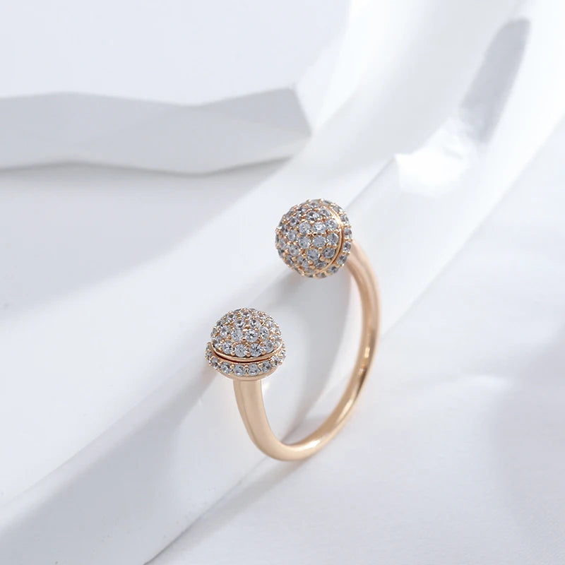 Natural Zircon Open Ring