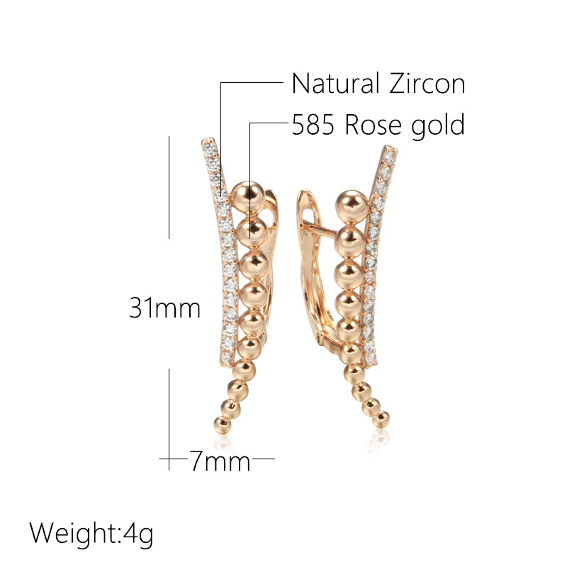 Sparkling Gold Plated Drop Earrings