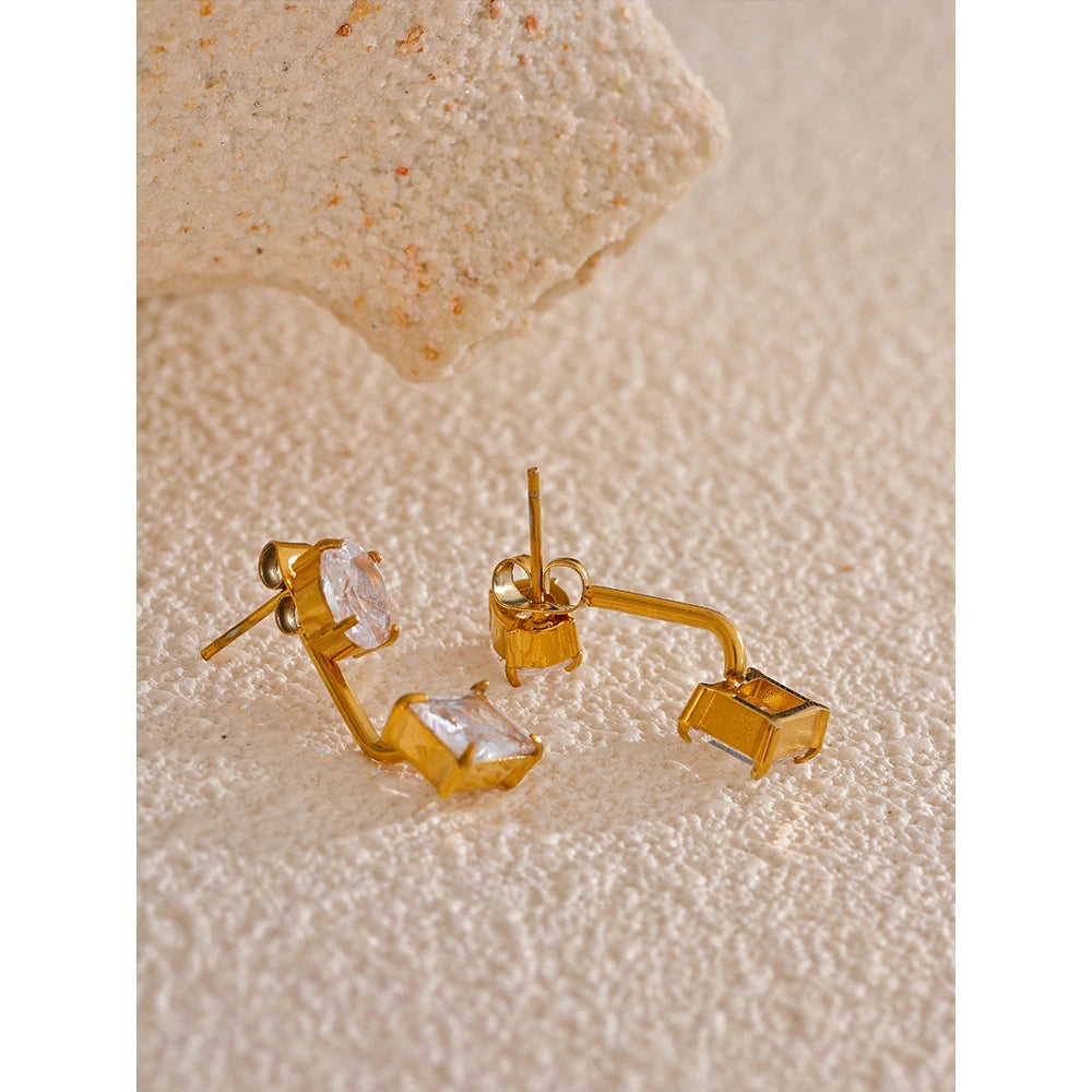 Women's Gold Plated Stud Earrings - Exquisite Fashion Earrings