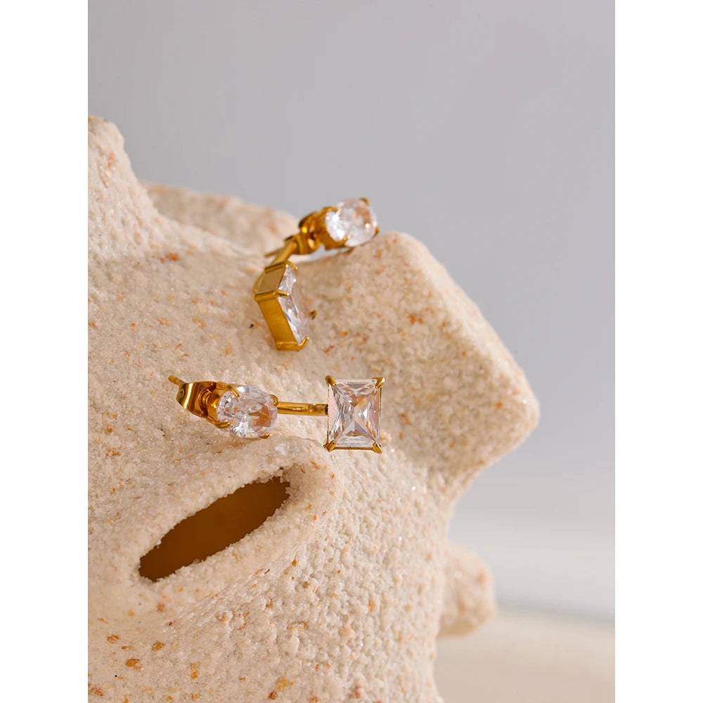 Women's Gold Plated Stud Earrings - Exquisite Fashion Earrings