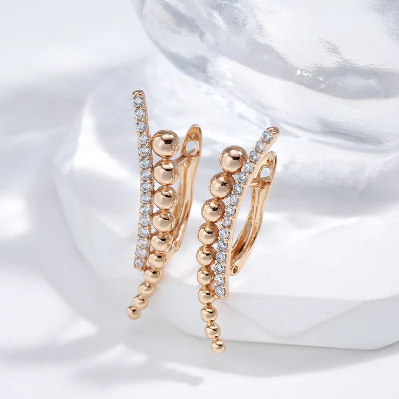 Sparkling Gold Plated Drop Earrings